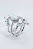 925 Sterling Silver Opal Ring