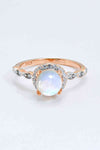 Round Moonstone Ring