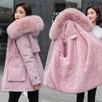 Winter Jacket with Warm Fur Collar