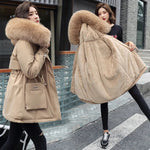 Winter Jacket with Warm Fur Collar