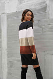 Woven Right Striped Sweater Dress