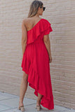 One-Shoulder Asymmetrical Dress