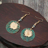 Sunflower Alloy Drop Earrings