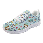 Nurse Sneakers with Cute Cartoon