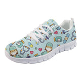 Nurse Sneakers with Cute Cartoon