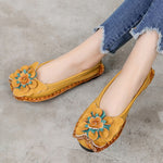 Soft Bottom Genuine Leather Oxford Moccasins