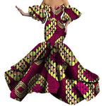 Strapless Evening Dress with African Print