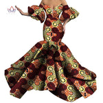 Strapless Evening Dress with African Print