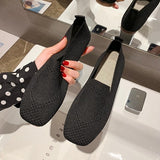 Breathable Pattern Flat Heel Shoes