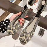 Breathable Pattern Flat Heel Shoes