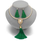 Women's Tassel Jewelry with Pearl Choker Holiday Collection