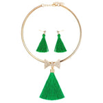 Women's Tassel Jewelry with Pearl Choker Holiday Collection