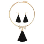 Women's Tassel Jewelry with Pearl Choker Holiday Collection