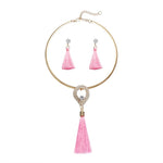 Women's Tassel Jewelry with Pearl Choker Holiday Collection