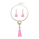 Women's Tassel Jewelry with Pearl Choker Holiday Collection