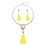 Women's Tassel Jewelry with Pearl Choker Holiday Collection