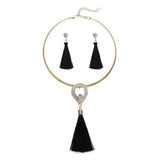 Women's Tassel Jewelry with Pearl Choker Holiday Collection