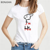 His hers couple t shirt for husband wife Lovers