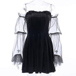 Goth Dark Mesh Vintage Gothic Dress