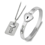 Fashion Concentric Lock and Key Titanium Steel Stainless Holiday Collection