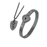 Fashion Concentric Lock and Key Titanium Steel Stainless Holiday Collection