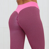 White and Black Mesh Active Wear Leggings