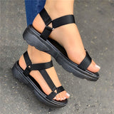 Multi Color Wedge Platform Sandals