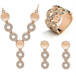 ZOSHI Classy Sparkling Crystal Necklace Set Holiday Collection