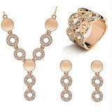 ZOSHI Classy Sparkling Crystal Necklace Set Holiday Collection