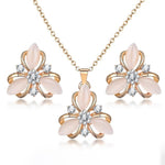 ZOSHI Classy Sparkling Crystal Necklace Set Holiday Collection