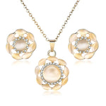 ZOSHI Classy Sparkling Crystal Necklace Set Holiday Collection