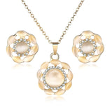 ZOSHI Classy Sparkling Crystal Necklace Set Holiday Collection