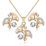 ZOSHI Classy Sparkling Crystal Necklace Set Holiday Collection