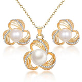 ZOSHI Classy Sparkling Crystal Necklace Set Holiday Collection