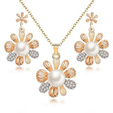 ZOSHI Classy Sparkling Crystal Necklace Set Holiday Collection