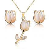 ZOSHI Classy Sparkling Crystal Necklace Set Holiday Collection