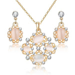 ZOSHI Classy Sparkling Crystal Necklace Set Holiday Collection