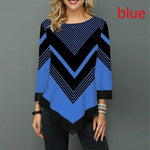 Women's Blouse with Asymmetric Hem