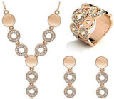 ZOSHI Classy Sparkling Crystal Necklace Set Holiday Collection