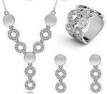 ZOSHI Classy Sparkling Crystal Necklace Set Holiday Collection