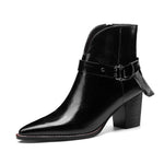 FEDONAS Elegant Pointed Toe Ankle Boots Holiday Collection