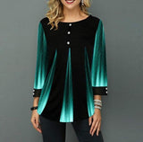 Women's Blouse with Asymmetric Hem