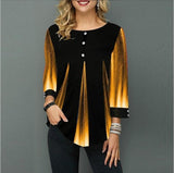 Women's Blouse with Asymmetric Hem