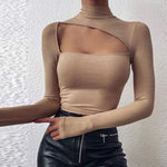 Sexy Off Shoulder Hollow Out O-neck