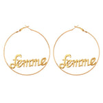 Hip-hop Hyperbole Big Circle Hoop Earrings Gold & Silver