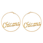 Hip-hop Hyperbole Big Circle Hoop Earrings Gold & Silver