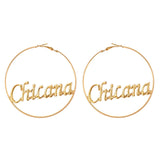 Hip-hop Hyperbole Big Circle Hoop Earrings Gold & Silver