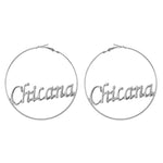 Hip-hop Hyperbole Big Circle Hoop Earrings Gold & Silver