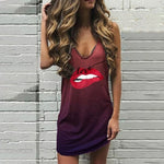 Sleeveless Mini Dress S-5XL Deep V Neck