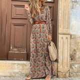 Women Elegant Button Down Long Shirt Dress